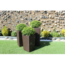 Best Selling Patio PE Poly Rattan Planter - Set of 3